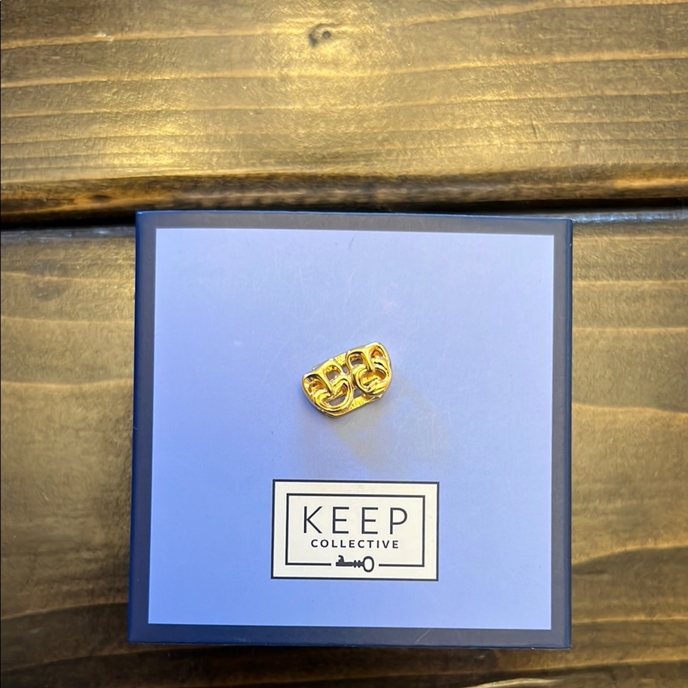 KEEP Collective Gold Comedy and Tragedy Masks Charm